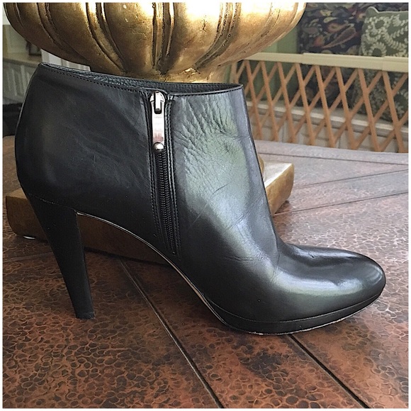 VIA SPIGA LEATHER ANKLE BOOTS - Picture 2 of 7